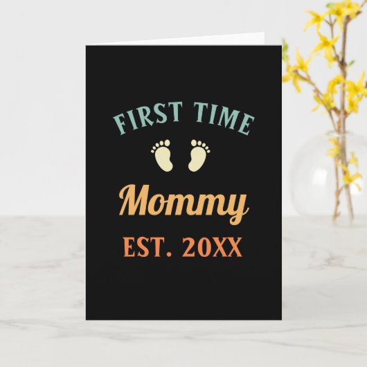 Eerstekeer Moederschap Moederdag Kaart (Gele Bloem)