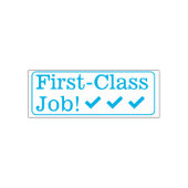 "Eersteklas baan!" Tutor Feedback Rubber Stamp Zelfinktende Stempel (Design)