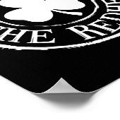 Eersteklas claim op de roodharige Funny Irish St P Poster (Hoek)