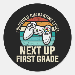 Eersteklas Gamer Rugzak Schoolkind Cadeau Ronde Sticker