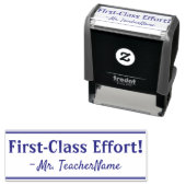 "Eersteklas inspanning!" Tutor Feedback Rubber Sta Zelfinktende Stempel (In situ)