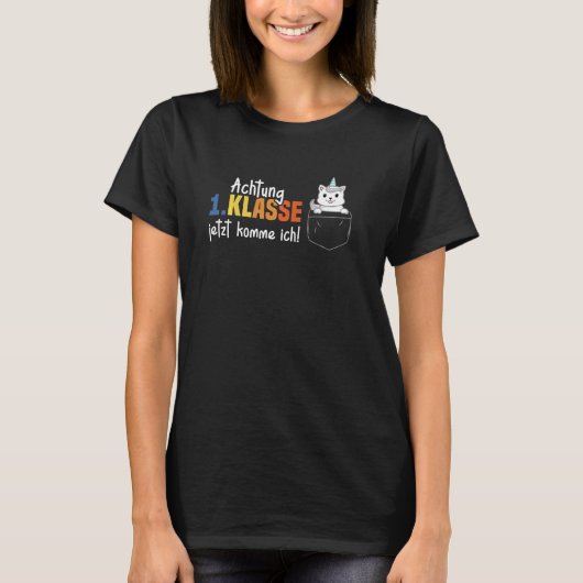 Eersteklas schoolkind Caticorn T-shirt (Voorkant)