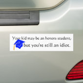 eersteklas student bumpersticker (Op auto)