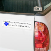 eersteklas student bumpersticker (Op Truck)