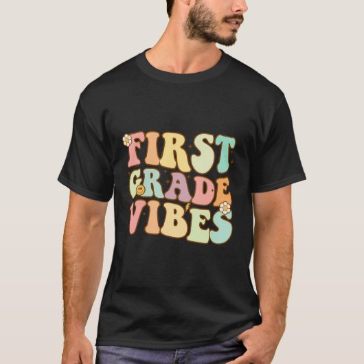 eersteklas vibes terug naar school leraar Kind 1st T-shirt (Voorkant)