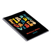 Eersteklas vibes terug naar school retro notitieboek (Rechterzijde)