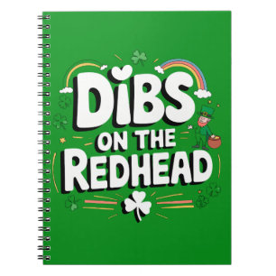 Eersteklens op de roodharige Funny St. Patrick's D Notitieboek