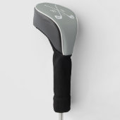 Eersteletters Monogram Golf Baby Shower Golfheadcover (Schuin)