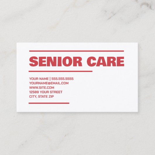 eerstelijnszorg visitekaartje (Voorkant)