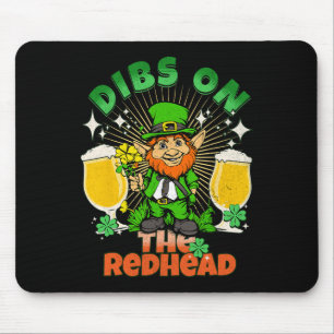 Eersteslag op de roodharige Funny Irish St Patrick Muismat