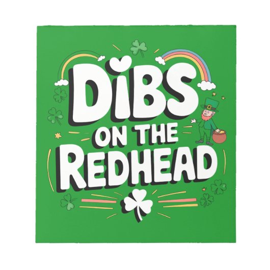 Eersteslag op de roodharige Funny St. Patrick's Da Notitieblok (Voorkant)