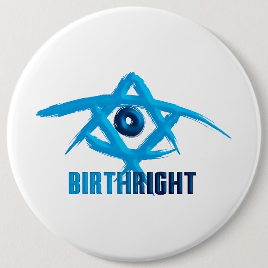 Eerstgeboorterecht Ronde Button 6,0 Cm (Voorkant)