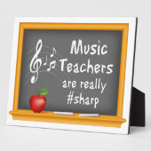 Eervolle muziekdocenten fotoplaat (Zijkant)