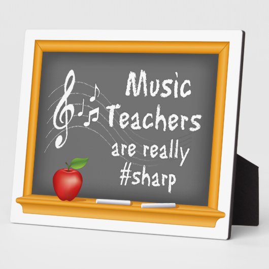 Eervolle muziekdocenten fotoplaat (Zijkant)