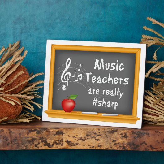 Eervolle muziekdocenten fotoplaat (Zijkant)