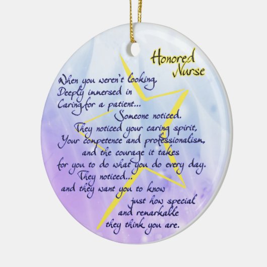 Eervolle Verpleegster Ornament (Links)