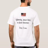 Eerwaarde beroemde citaten t-shirt (Achterkant)