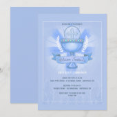 Eerwaarde Chalice First Heilige CommunieBlauw Kaart (Voorkant / Achterkant)