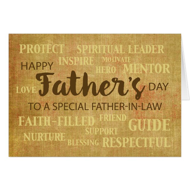 Eerwaarde godsdienstige Vaderdag (Voorkant Horizontaal)