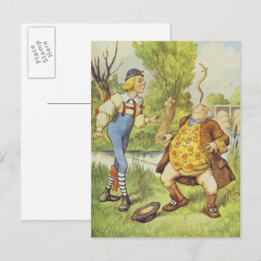 Eerwaarde William Balancing an Eel on its Nose Briefkaart (Voorkant / Achterkant)