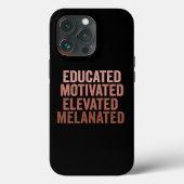 Eerzame Gemotiveerde Verheven Gemelaniseerde Zwart Case-Mate iPhone Case (Achterkant)