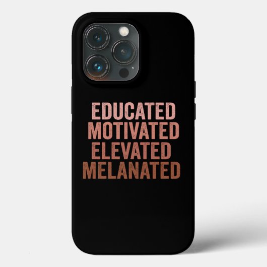 Eerzame Gemotiveerde Verheven Gemelaniseerde Zwart Case-Mate iPhone Case (Achterkant)