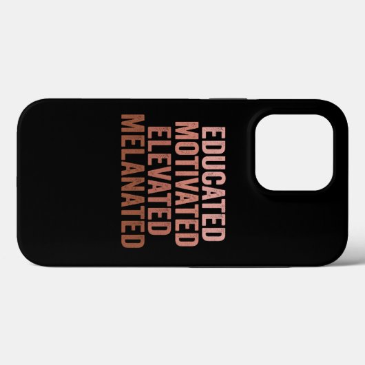 Eerzame Gemotiveerde Verheven Gemelaniseerde Zwart Case-Mate iPhone Case (Achterkant (horizontaal))