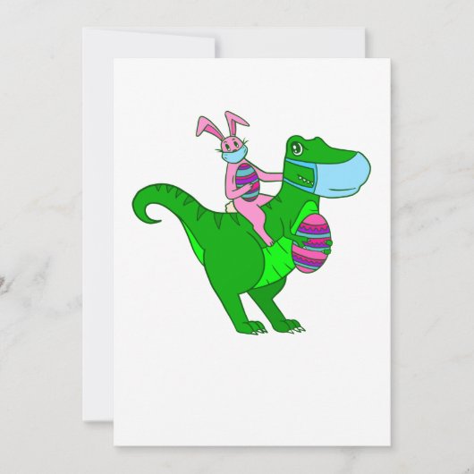 eester bunny dinosaur pandemie kaart (Voorkant)