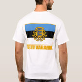 Eesti (Estland) Vlag & Ca T-shirt (Achterkant)