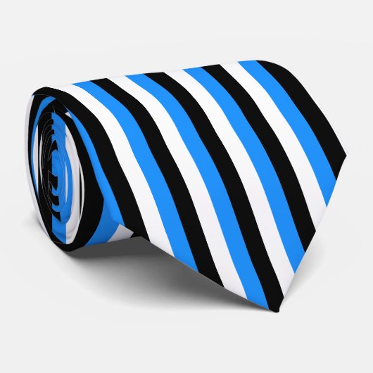 Eesti / Estland vlag kleuren verticale streep Stropdas (Opgerold)