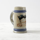 Eesti Lipp/Estse vlag Beer Stein Bierpul (Voorkant links)