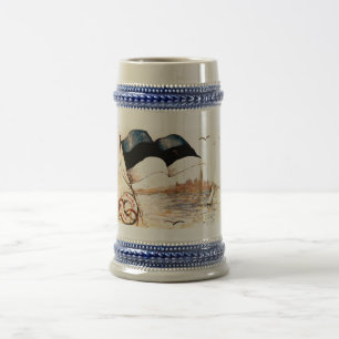 Eesti Lipp/Estse vlag Beer Stein Bierpul