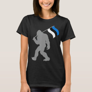 Eesti of Estse vlag op de vlag van Estland T-shirt