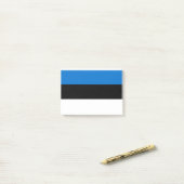 Eesti Vabariik - Estse vlag Post-it® Notes (Op bureau)