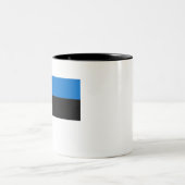 Eesti Vabariik - Estse vlag Tweekleurige Koffiemok (Center)