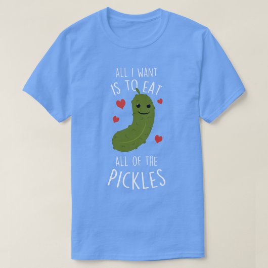 Eet alle augurken op t-shirt (Design voorkant)
