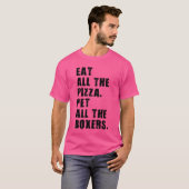 Eet alle Pizza Pet Alle Boxers ADB018I T-shirt (Voorkant volledig)