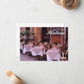 Eet als een Italiaanse fotokaart Notitiekaartje (Voorkant / Achterkant in situ)