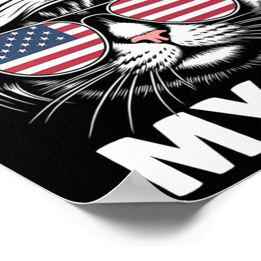 Eet alsjeblieft mijn kat niet Grappig Raar nieuws  Poster (Hoek)