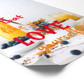 Eet alsof je van jezelf houdt / gezond eten poster (Hoek)