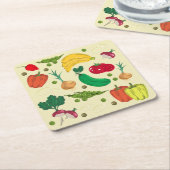 Eet altijd uw Onderzetter groenten en fruit (Schuin)