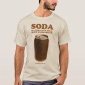 Eet anders: Drink Soda niet T-shirt (Voorkant)