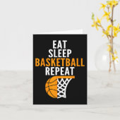 eet basketbal en herhaal de bal kaart (Gele Bloem)