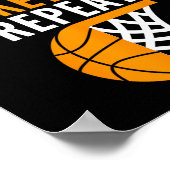 eet basketbal en herhaal de bal poster (Hoek)