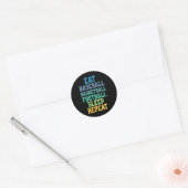 Eet Basketbal Football Slaap Herhalen Ronde Sticker (Envelop)