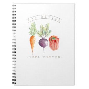 Eet beter Gezonde groenten WATERVERF Notitieboek
