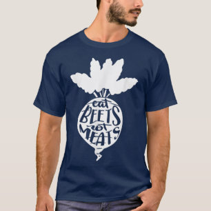 Eet Bieten Niet Vlees Vegetariër Ga Vegan Veganism T-shirt