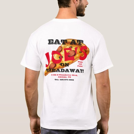 Eet bij Joe's T-shirt (Achterkant)