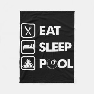 Eet biljartkampioenschap fleece deken