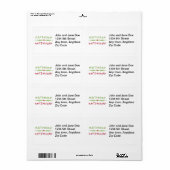 Eet bonen niet etiket (Full Sheet)
